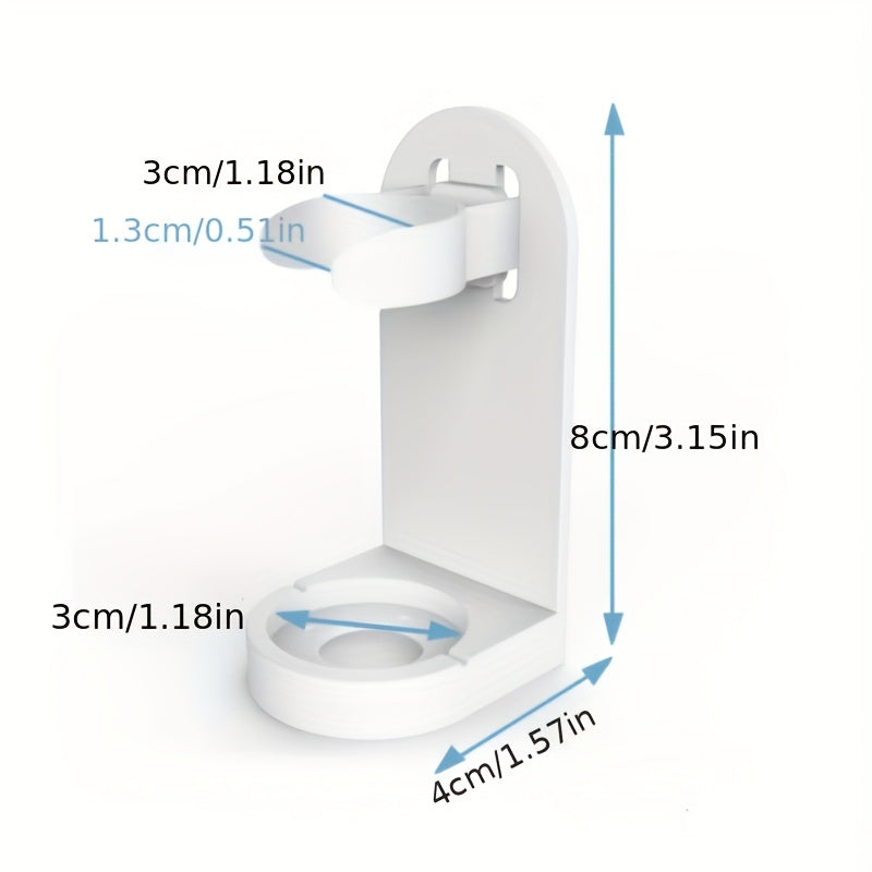 Wall-Mount Toothbrush Holder – No Power Needed, Fits 98% Electric Brushes!