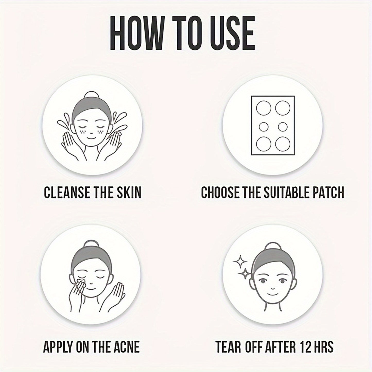 iBeaLee 1080pcs Hydrocolloid Acne Pimple Patch - Tea Tree Oil Infused, Waterproof Blemish Cover Stickers for All Skin Types, Unisex Adult, Formaldehyde-Free, Day & Night Use