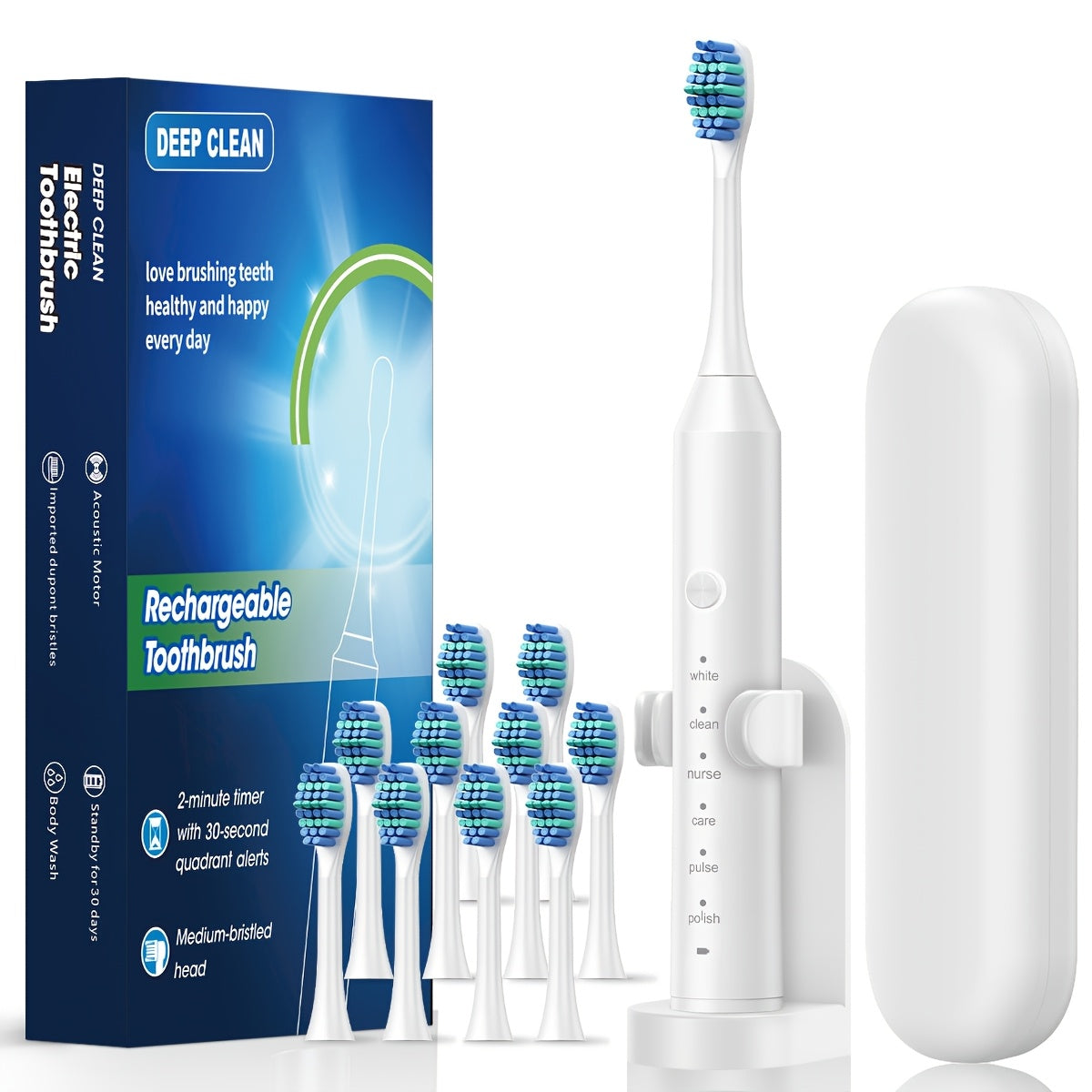 Automatic Rechargeable Electric Toothbrush for Adults