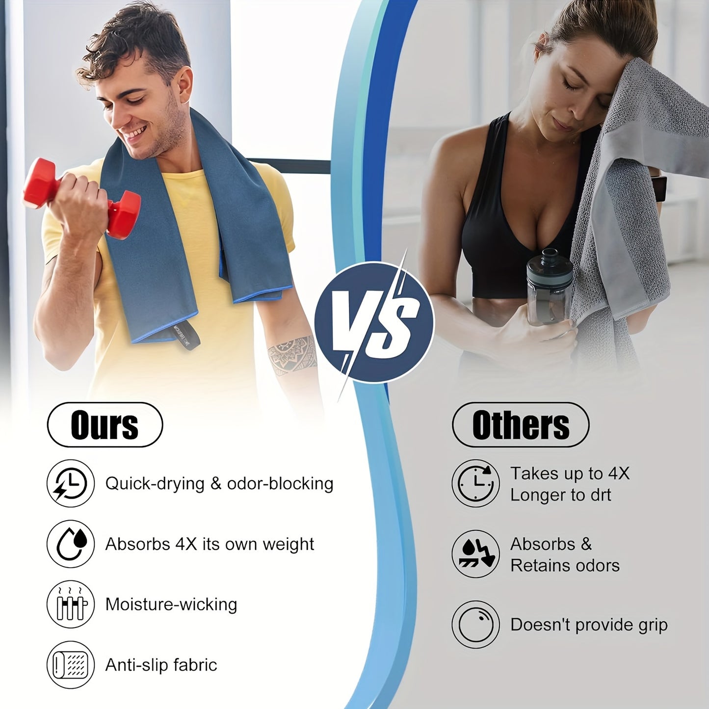 Super Absorbent Soft Microfiber Towel – Sand-Free & Soft