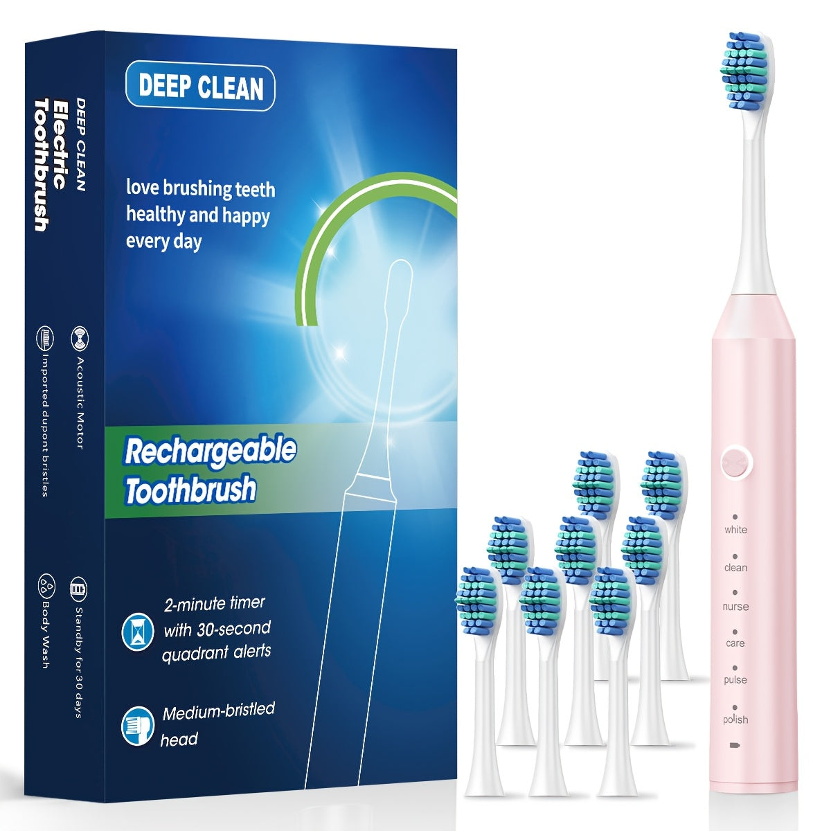 Automatic Rechargeable Electric Toothbrush for Adults