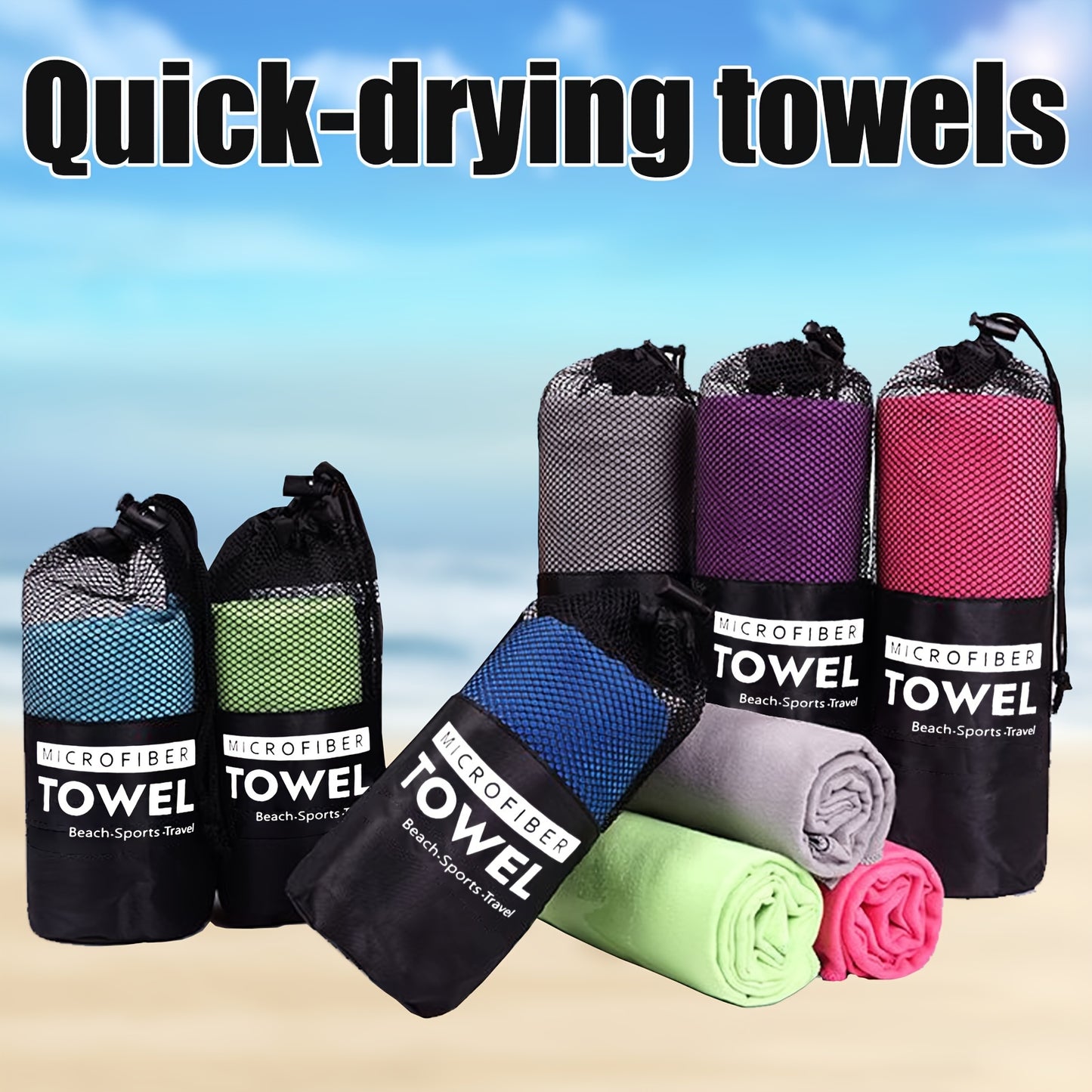 Super Absorbent Soft Microfiber Towel – Sand-Free & Soft