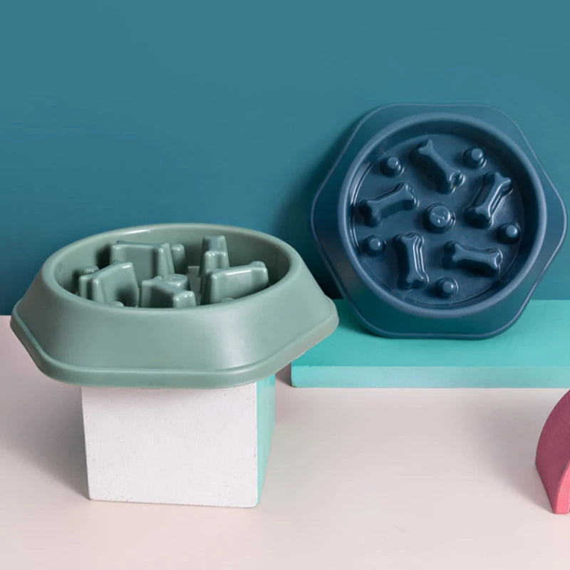 Pet Slow Feeder Bowl – Anti-Choking Eating Dish