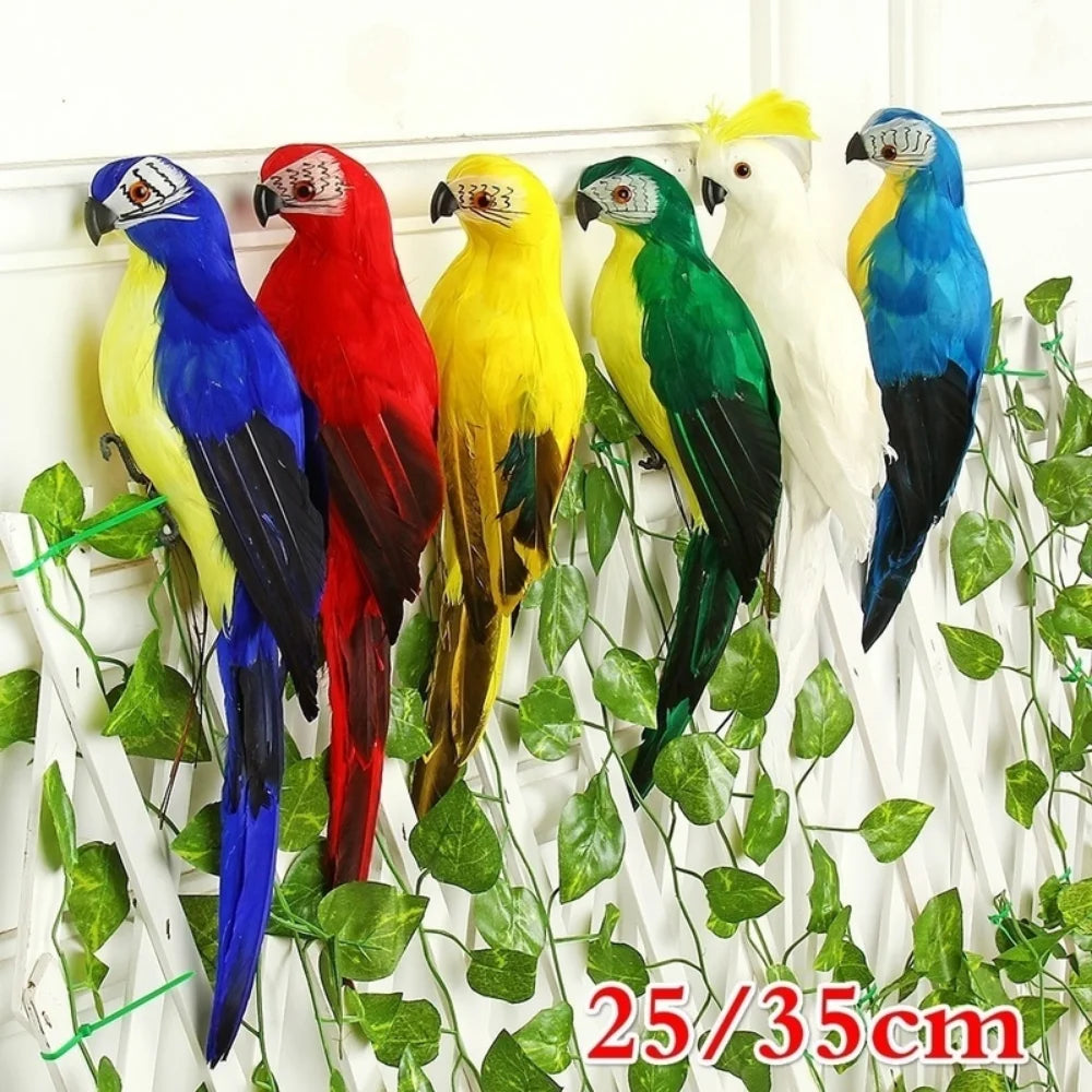 25/35cm Handmade Simulation Parrot – Garden Decor Ornament