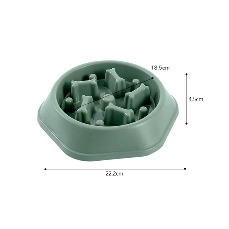Pet Slow Feeder Bowl – Anti-Choking Eating Dish