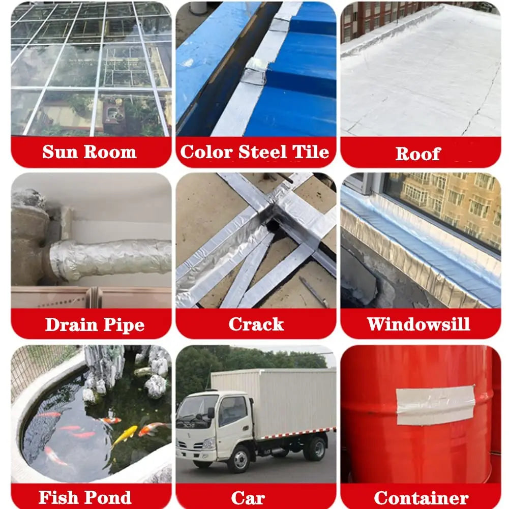 Waterproof Aluminum Foil Butyl Tape – High-Temperature Sealant