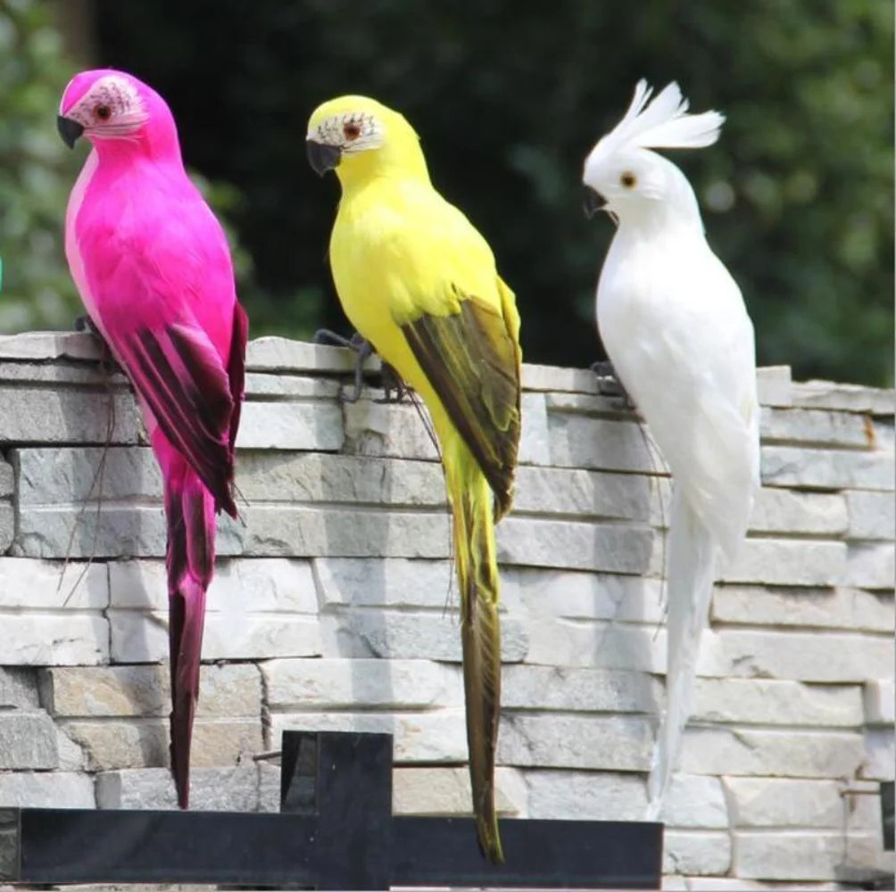 25/35cm Handmade Simulation Parrot – Garden Decor Ornament