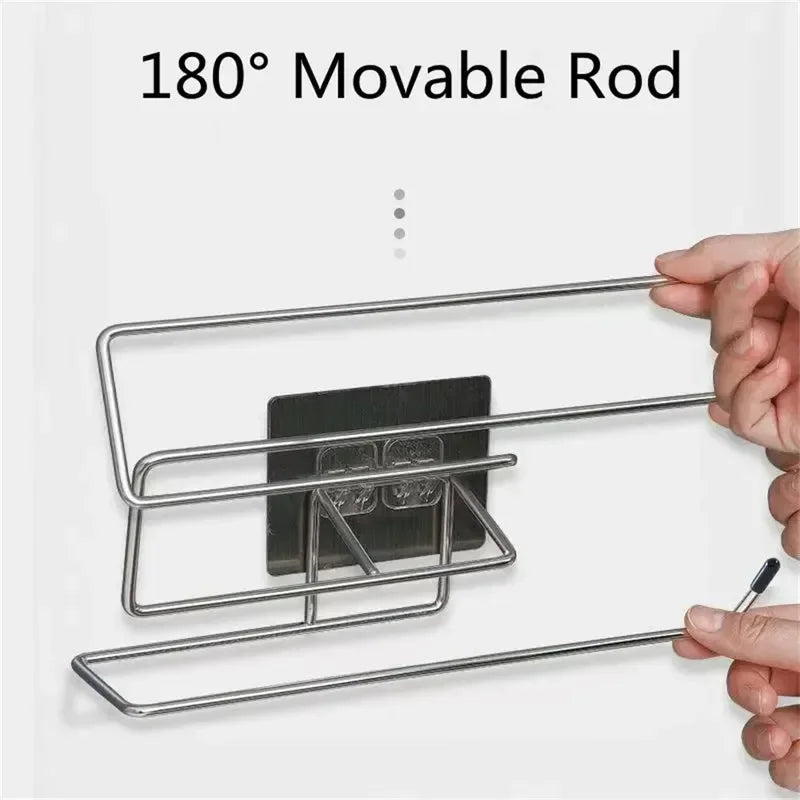 2PCS Kitchen & Toilet Paper Towel Holder – Wall Mount
