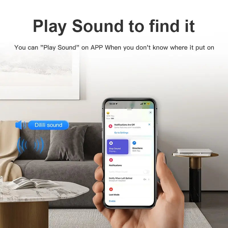 Smart Bluetooth GPS Tracker – Find My App Compatible