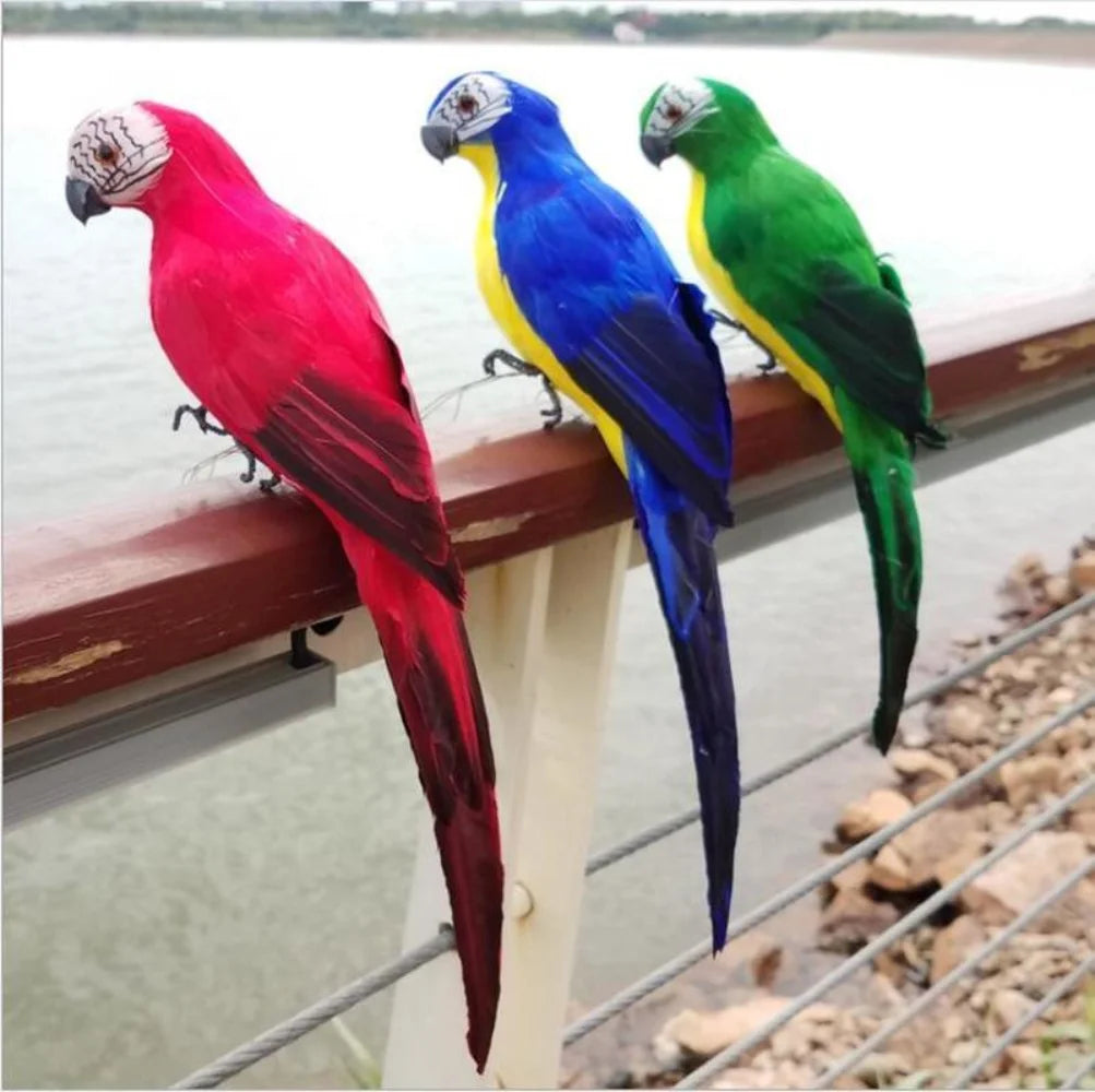 25/35cm Handmade Simulation Parrot – Garden Decor Ornament