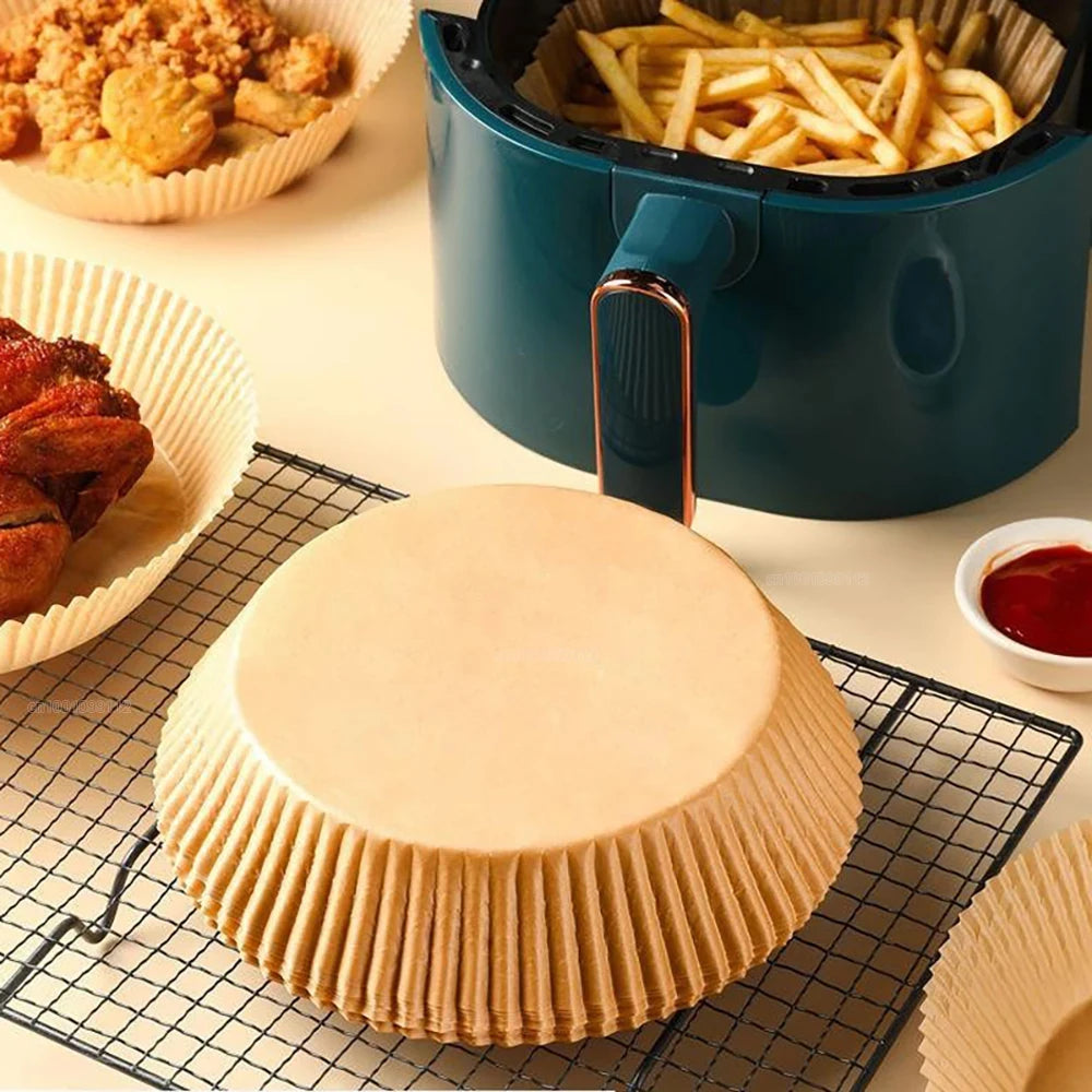 50/100Pcs Non-Stick Disposable Air Fryer Paper Liners