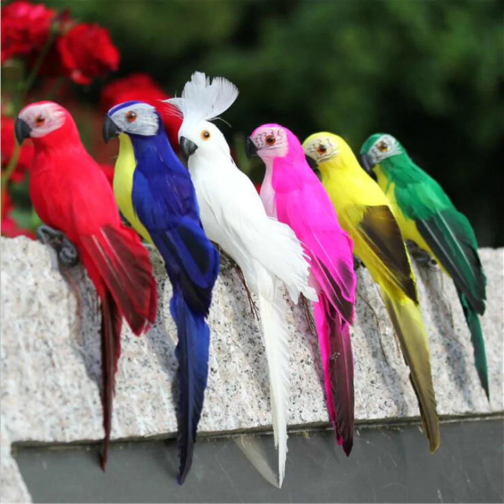 25/35cm Handmade Simulation Parrot – Garden Decor Ornament