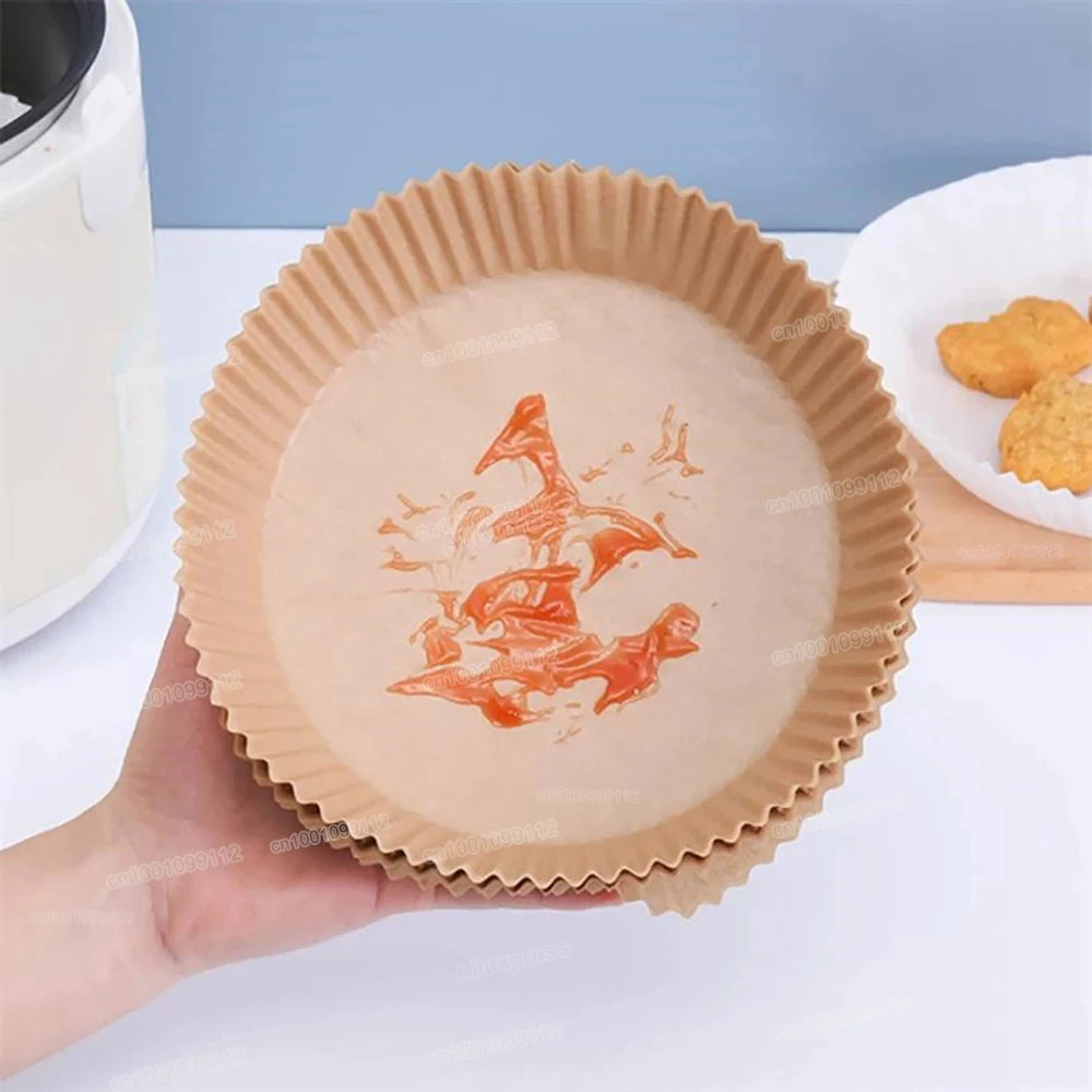 50/100Pcs Non-Stick Disposable Air Fryer Paper Liners