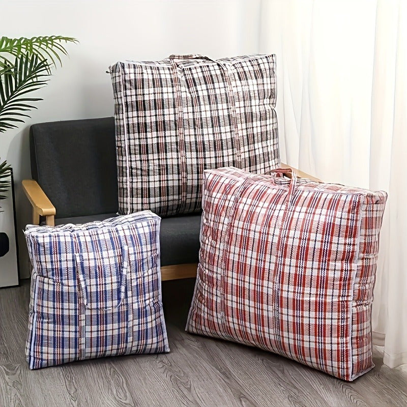 3pcs/1pc, Oversized PVC Zipper Storage Bag - Durable, Reusable Clothing, Laundry, Bedding Organizing Bag - Ideal for Moving and Daily Use, Mounted Closet Systems