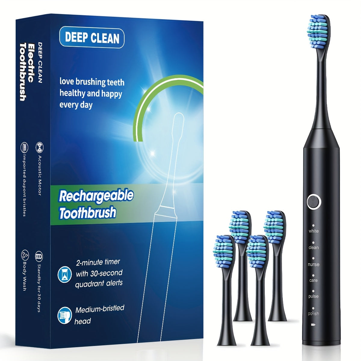 Automatic Rechargeable Electric Toothbrush for Adults