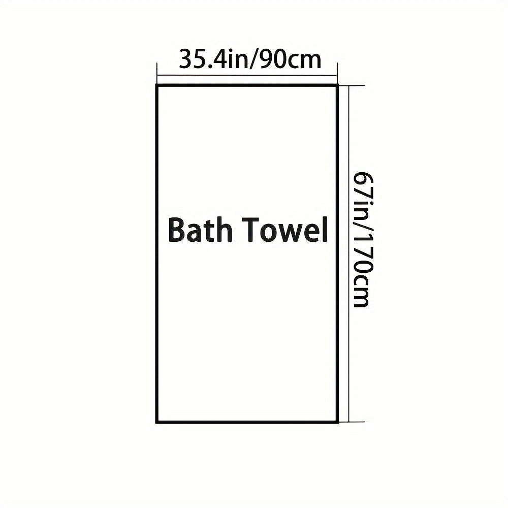 1pc oversized bath towel (35.4*67in/90*170cm