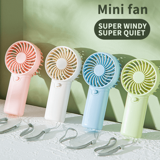 [Portable Mini Fan] Portable Mini Fan, Compact & Lightweight | Battery-Operated, Ideal for Office, Outdoor, Travel & Camping - Stay Cool Anywhere, Anytime! (AAA Batteries Not Included)