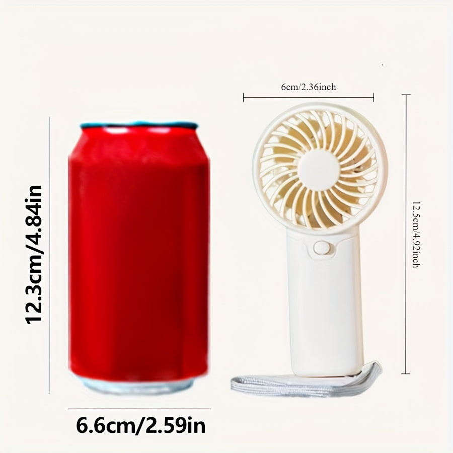 [Portable Mini Fan] Portable Mini Fan, Compact & Lightweight | Battery-Operated, Ideal for Office, Outdoor, Travel & Camping - Stay Cool Anywhere, Anytime! (AAA Batteries Not Included)