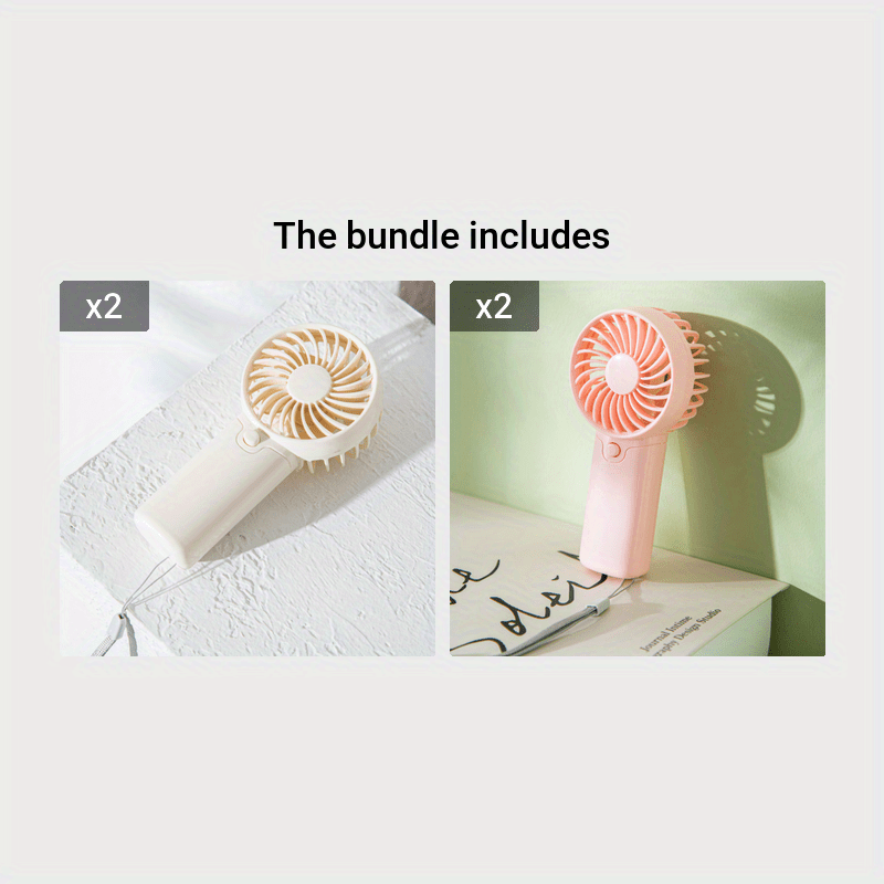[Portable Mini Fan] Portable Mini Fan, Compact & Lightweight | Battery-Operated, Ideal for Office, Outdoor, Travel & Camping - Stay Cool Anywhere, Anytime! (AAA Batteries Not Included)