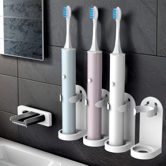 Wall-Mount Toothbrush Holder – No Power Needed, Fits 98% Electric Brushes!